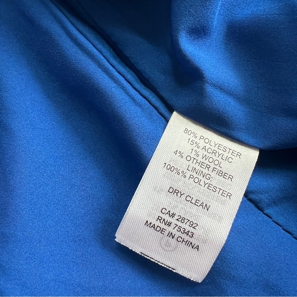 NWOT Rachel Zoe Royal Blue Tweed Cropped Blazer - Picture 14 of 14